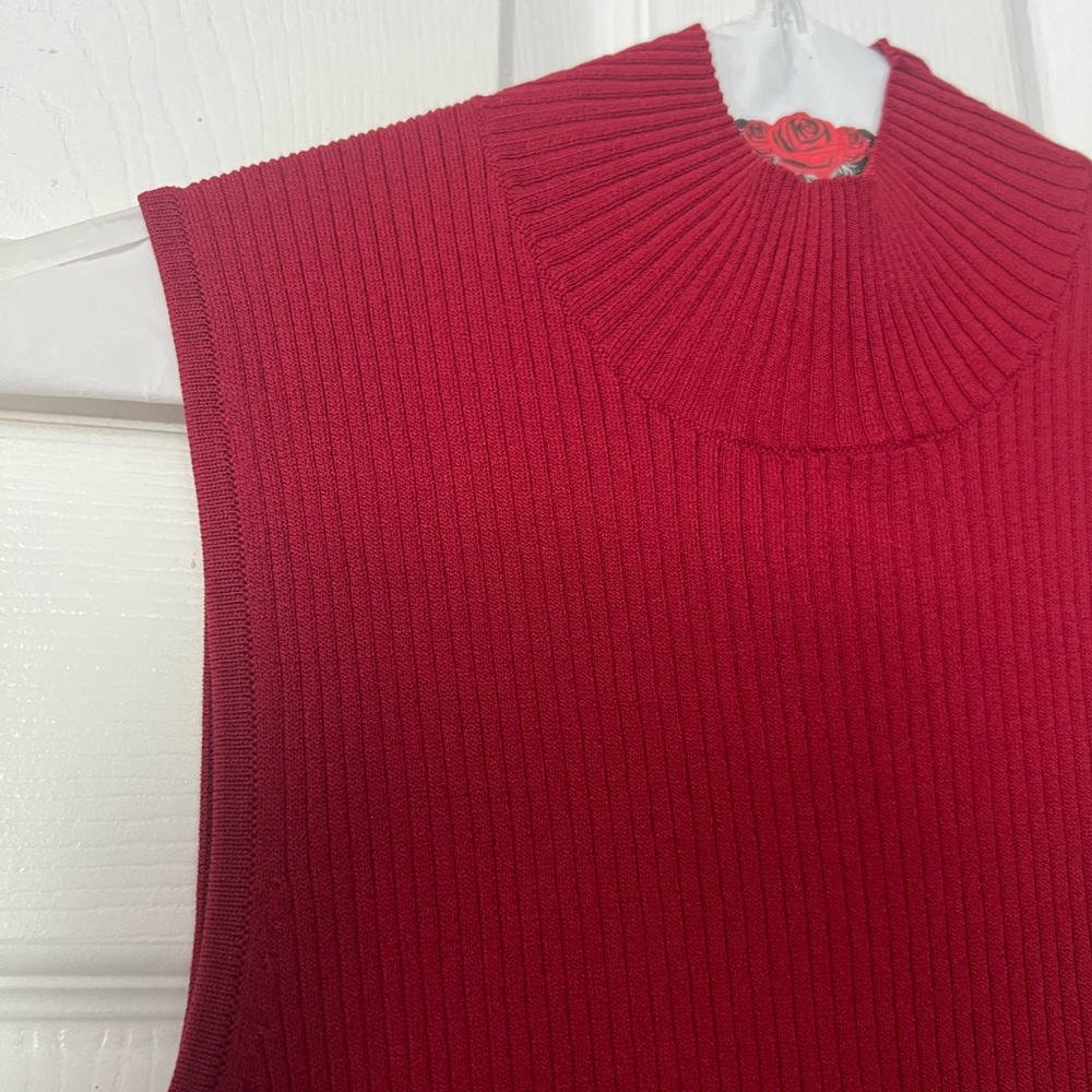 Dark Red Small Ann Taylor Loft Knit Tank